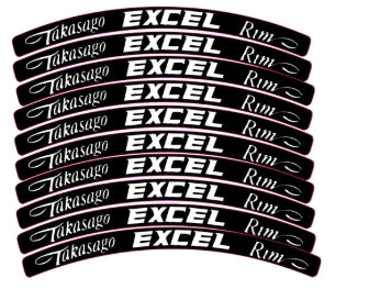8 tire rim excel decals