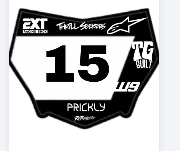 customizable motocutz plate decal style 3