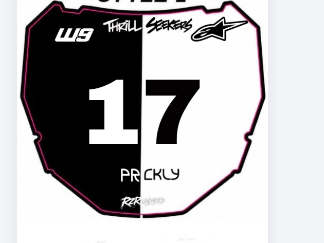 customizable odi plate decal style 2