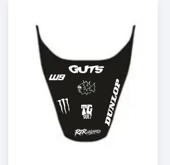 customizable razor(crf 50 cc) rear fender decal