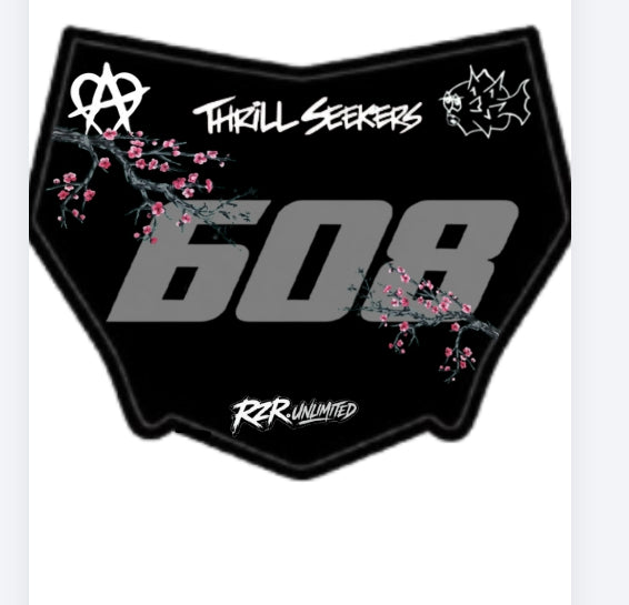 customizable motocutz plate decal style 1